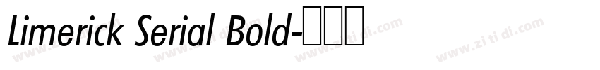Limerick Serial Bold字体转换